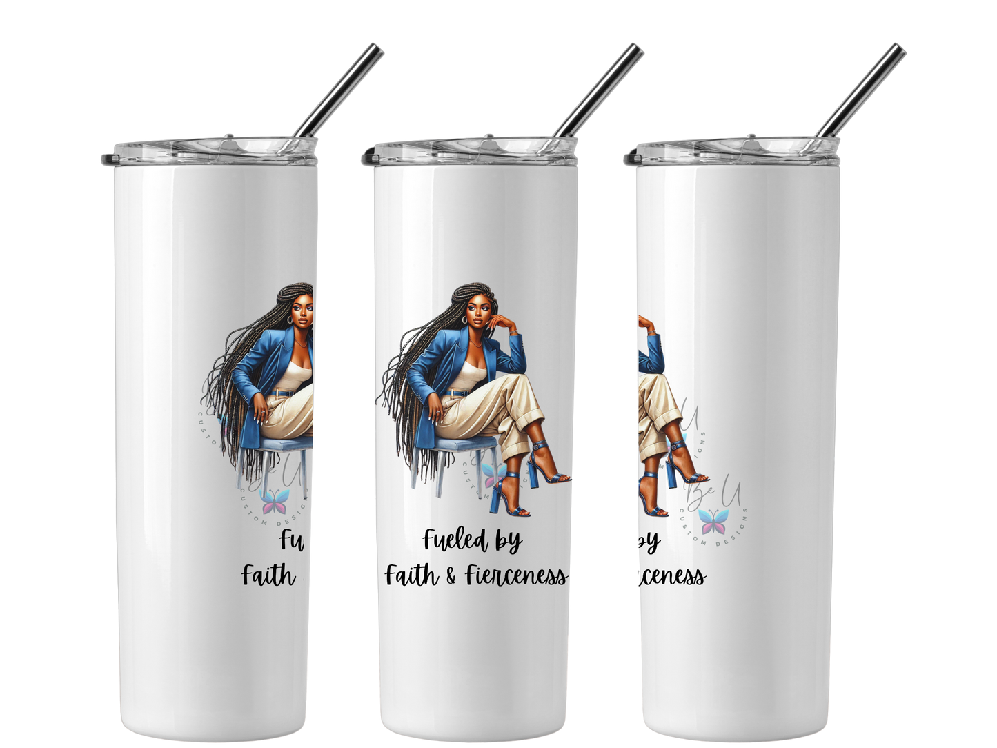 Fueled by Faith 20oz Skinny Tumbler