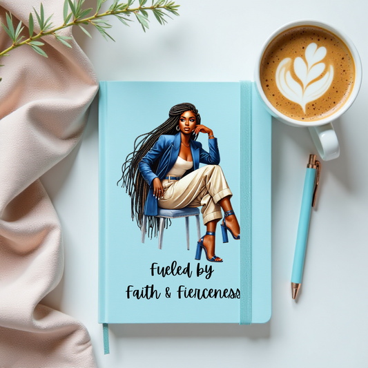 Journal (Light Blue) - Fueled by Faith & Fierceness