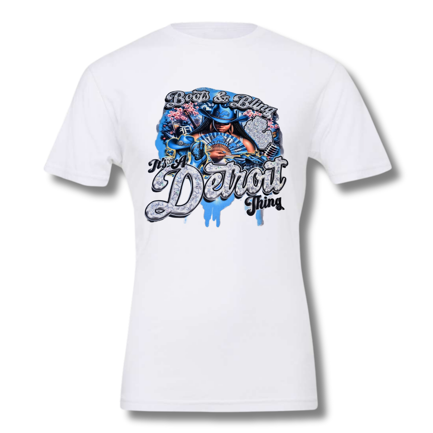 Boots & Bling T-shirt (Detroit)