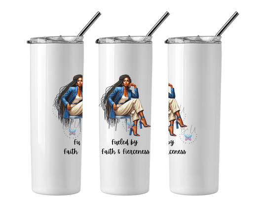 Fueled by Faith 20oz Skinny Tumbler