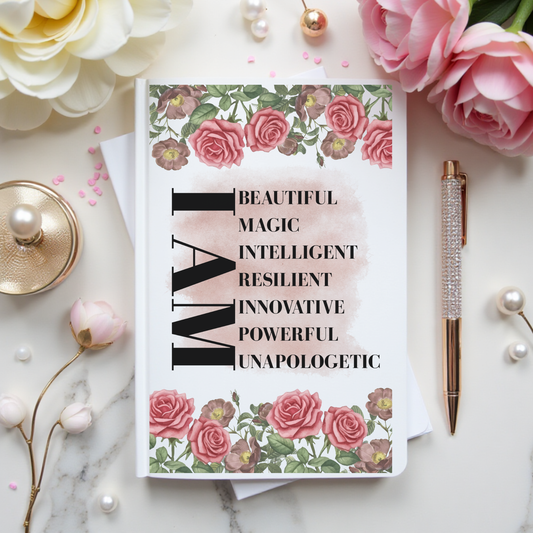 I AM Inspiration Journal – Empowerment Affirmation Notebook for Women